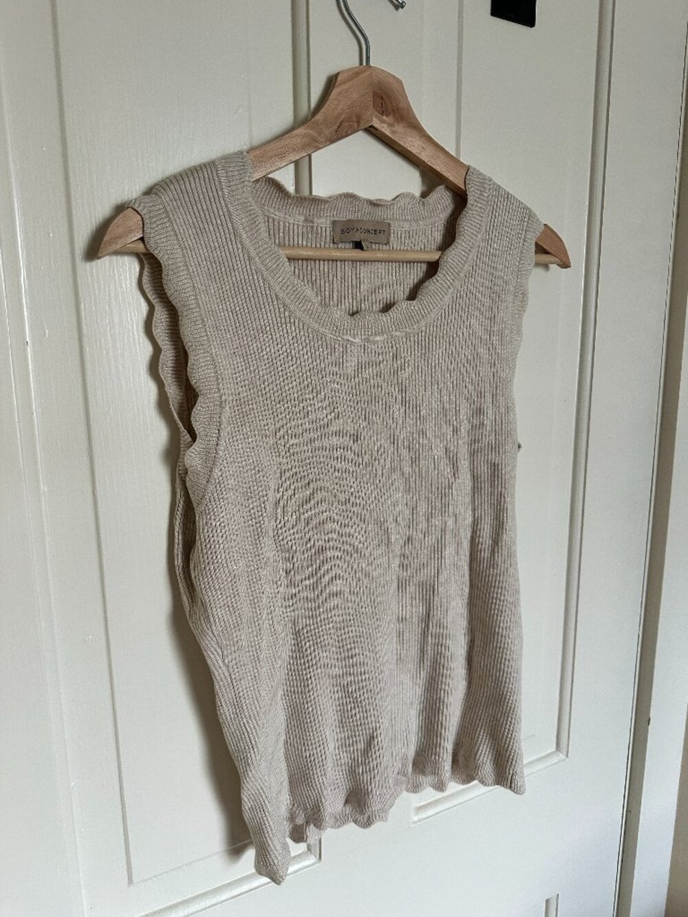 Soyaconcept Frilly Tank Top Size L